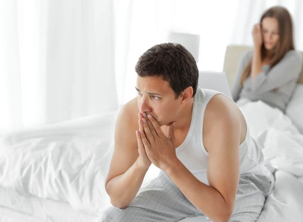a man with weak potency due to prostatitis